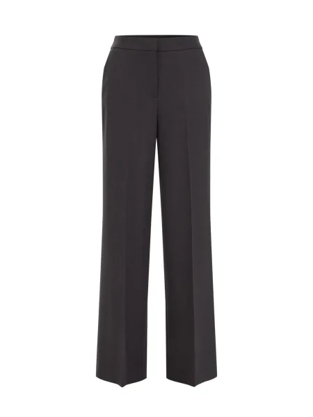 WE Fashion Hlače temno rjava