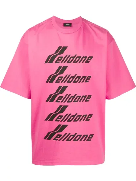 Tricou We11done cu imagine roz