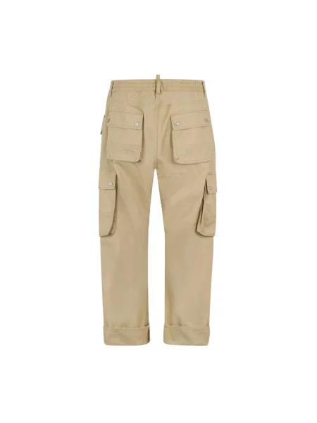 Spodnie Dsquared2 beżowe