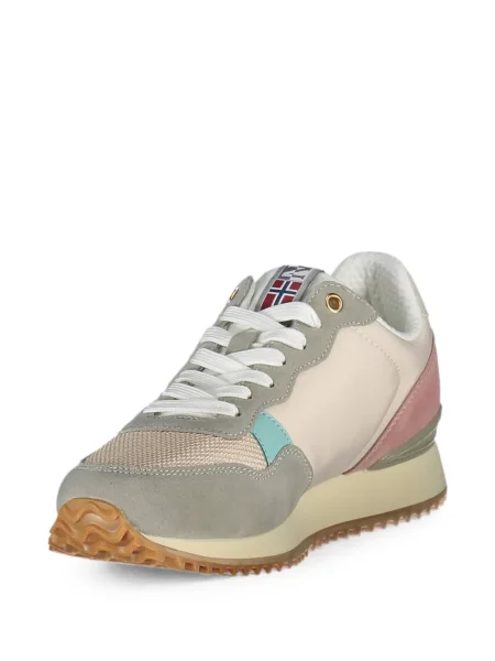 Sneakerși Napapijri din piele de căprioară cu imagine