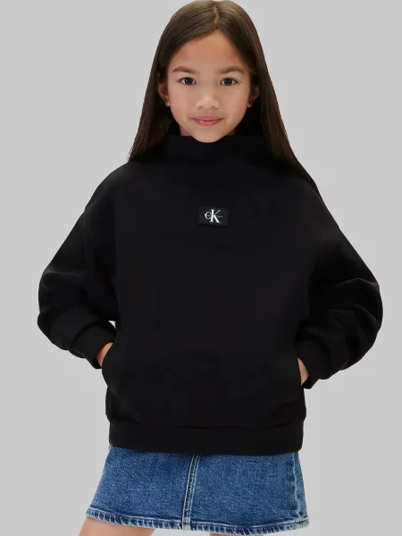 Calvin Klein Jeans hanorac pentru copii din negru