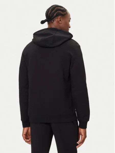 Pánska mikina Emporio Armani Train Logo Series Big Logo Hoodie black čierna