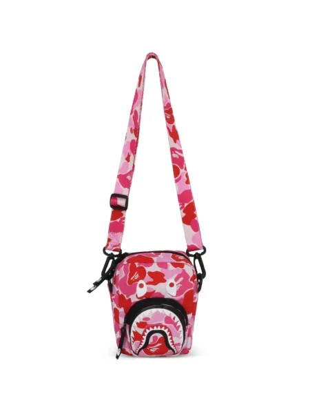 Terepmintás crossbody táska A Bathing Ape® nyomtatás rózsaszín