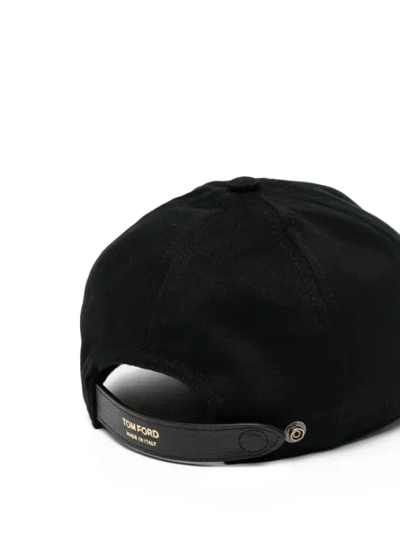 Șapcă Tom Ford din canvas negru