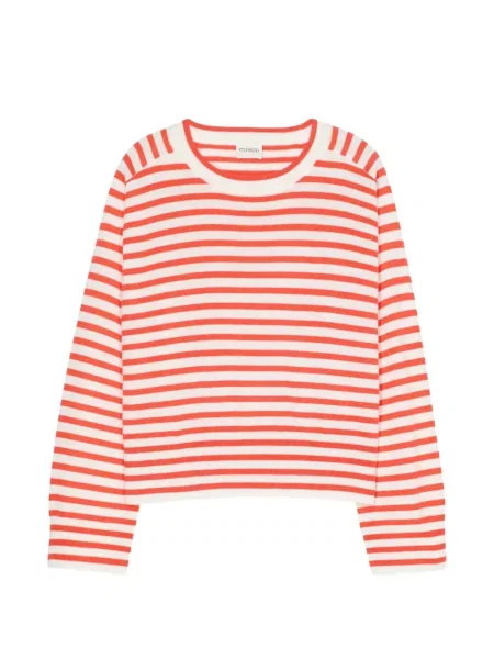 Tricou Closed cu dungi cu decolteu rotund roșu