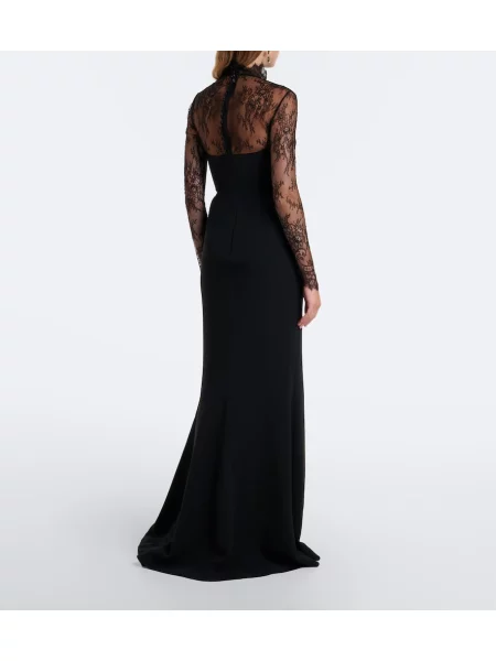 Rochie Elie Saab din dantelă negru