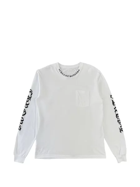 Tricou Chrome Hearts cu imagine cu motiv cu inimi alb