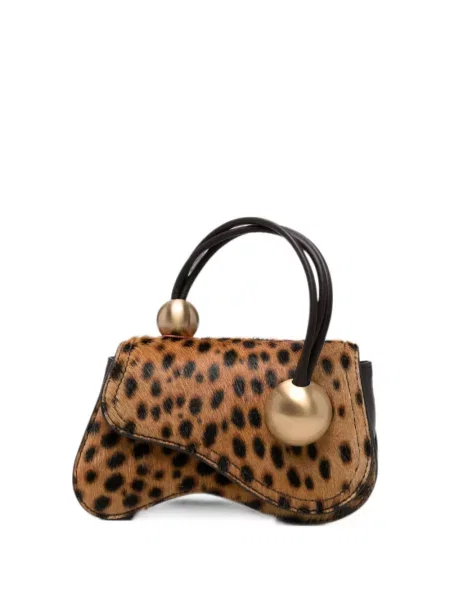 Geanta crossbody Cult Gaia cu imagine cu model leopard