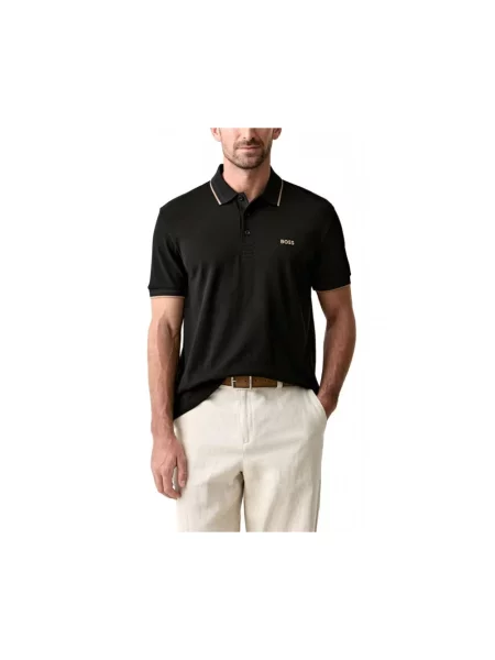 Koszulka polo Boss czarna
