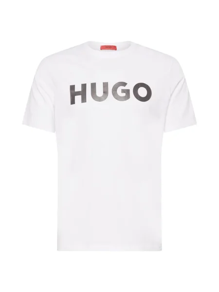 HUGO Tricou / negru alb