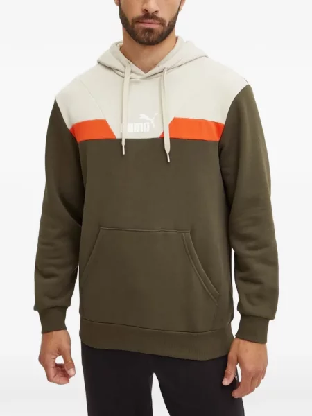 Hanorac cu glugă Puma cu imagine cu cordon verde