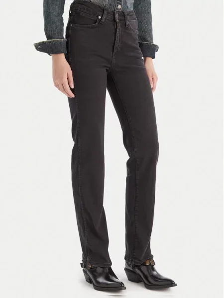Wrangler Jeans hlače Straight Fit črna