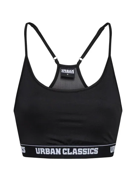 Urban Classics Sutien / alb negru