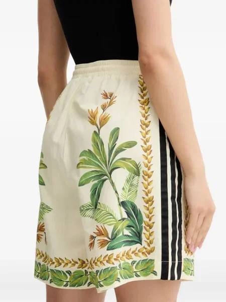 Мрежести маратонки Adidas Terrex с принт в тропически десен черно