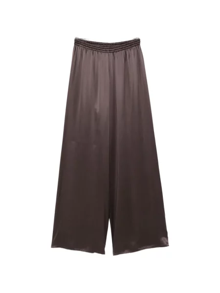 Pantaloni palazzo Dusan din satin violet