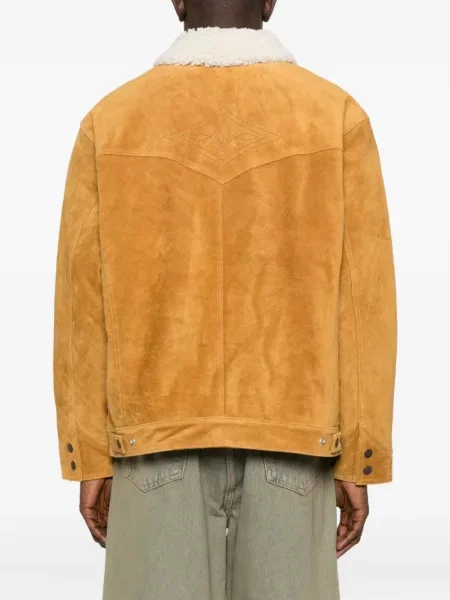 Geacă de blugi Levi's® din piele de căprioară maro