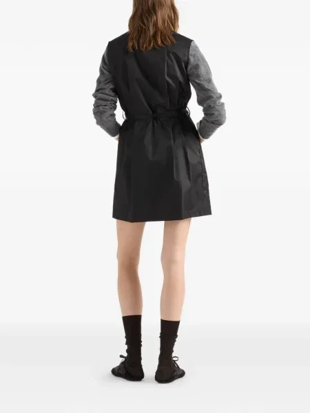 Rochie tip cămașă Prada de costum negru