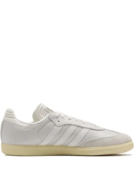 Sneakerși Adidas Samba din piele de căprioară alb