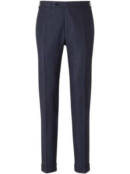 Pantaloni Canali de lână albastru