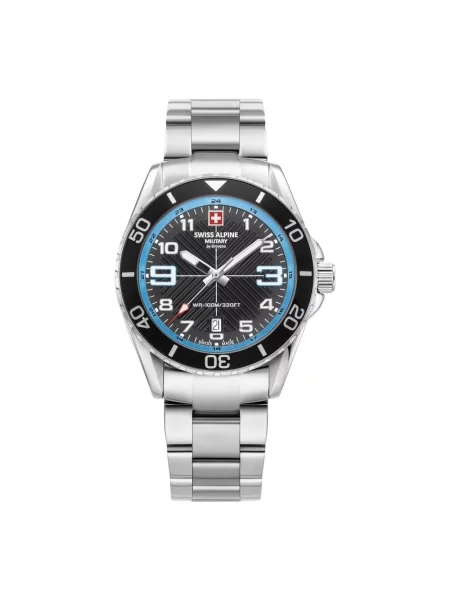 Lniany zegarek Swiss Alpine Military szary