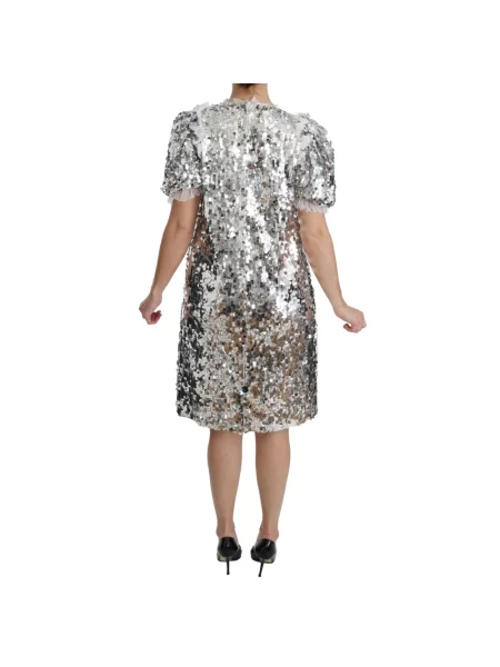 Sukienka Dolce And Gabbana z cekinami biała