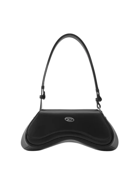 Torebka crossbody Diesel skórzana czarna