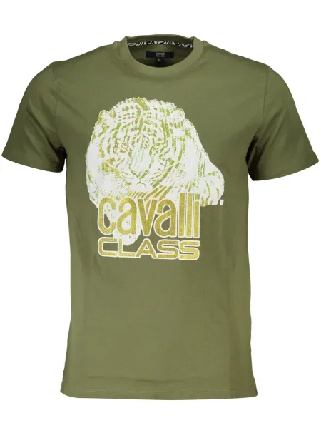 Tricou Cavalli Class scurt alb