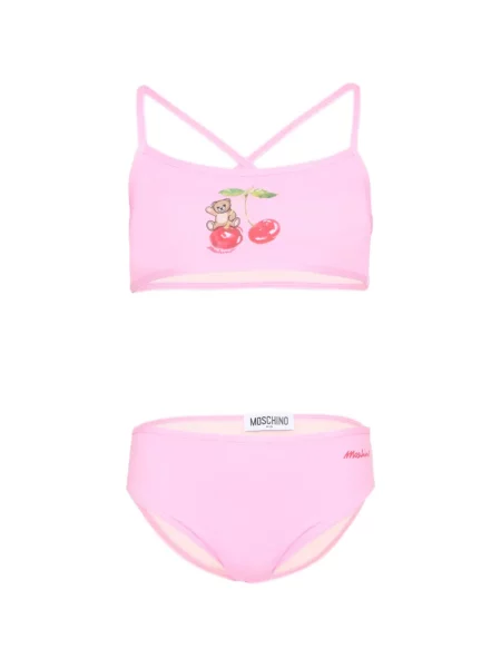 Bikini dziecięce Moschino różowe