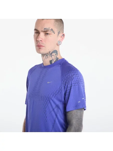 Тениска Nike Stride Plus Dri-FIT ADV Short-Sleeve Running Top Lapis/ Deep Royal Blue/ Reflective Silv S синьо
