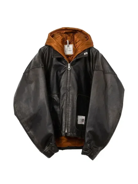 Geacă Maison Mihara Yasuhiro cu glugă negru