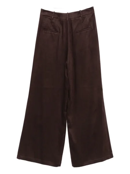Pantaloni Alysi plisate maro