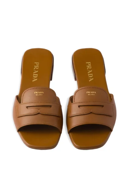 Sandale Prada din piele maro