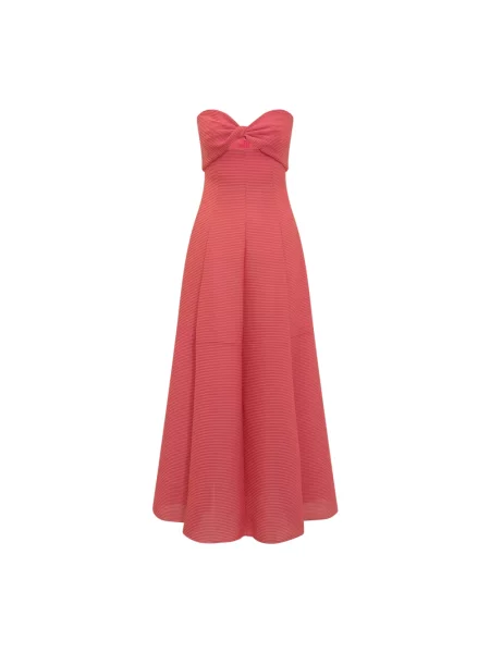 Sukienka Emporio Armani z dżerseju różowa