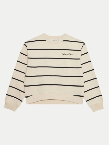 Calvin Klein Jeans Pulóver Boxy Fit fehér
