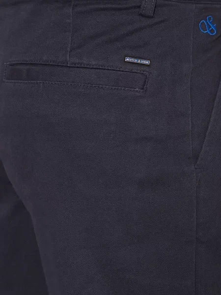 Scotch & Soda Chinosy Stuart Regular Slim Fit blau granatowe