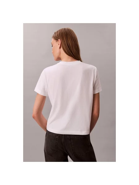 Calvin Klein Jeans Majica ljubičasta bijela