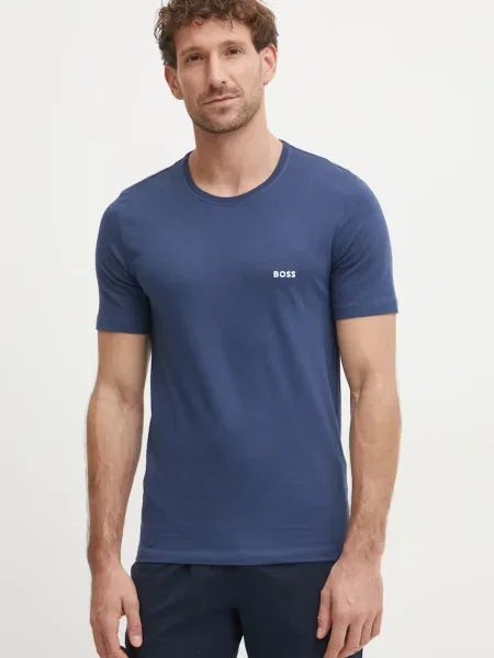 BOSS t-shirt ανδρικό TShirtRN 3P Classic μπλε