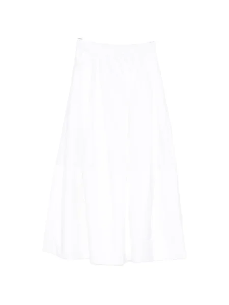Spódnica midi Co do kolan biała