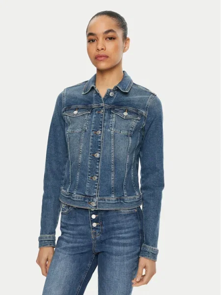 Дънково яке Tommy Jeans преходен модел синьо