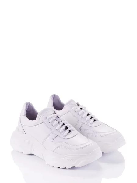 Кожаные кроссовки Marco Piero белые