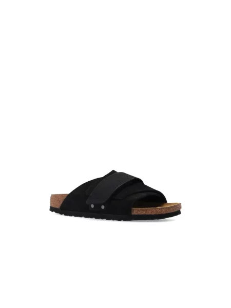 Klapki Birkenstock zamszowe czarne