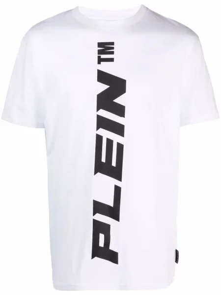 Tricou Philipp Plein cu imagine alb