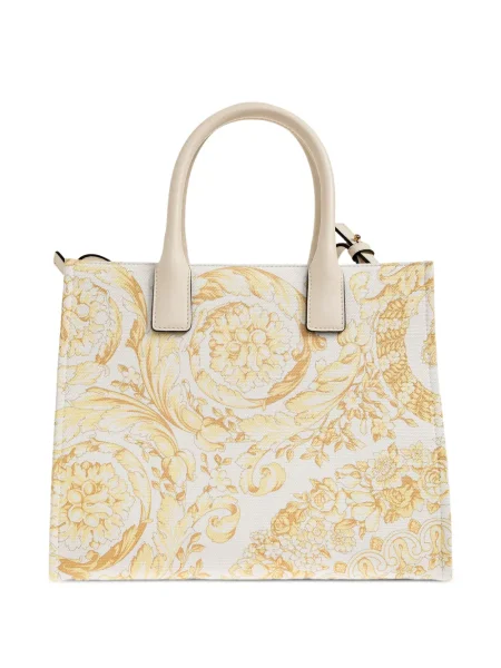 Geantă Versace din canvas alb