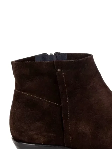 Botine Imma din piele de căprioară maro
