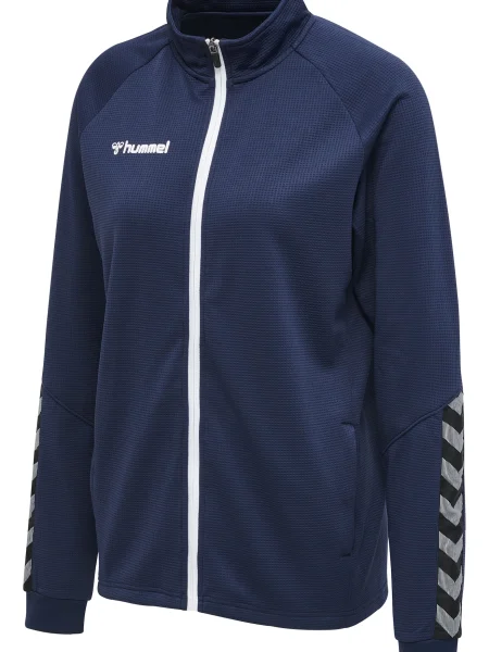 Hummel Jachetă de trening Authentic bleumarin / gri / negru / alb albastru