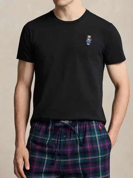 Polo Ralph Lauren tricou loungewear pentru bărbați din negru