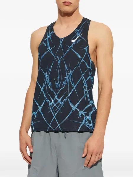 Tricou Nike fără mâneci cu glugă alb