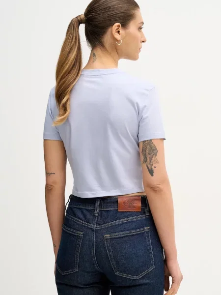 Tričko Calvin Klein Jeans modrá