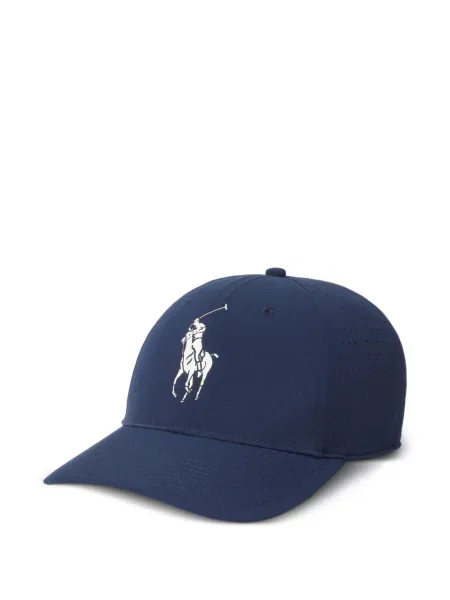 Șapcă Polo Ralph Lauren cu broderie alergare de in alb