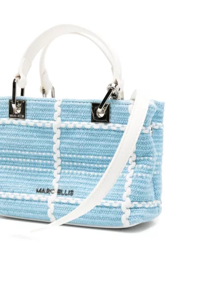 Καρό τσάντα shopper Marc Ellis μπλε